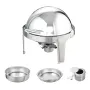 Rulle Top Chafing Dish Buffet Set, 6 Qt 2 Pack, rustfrit stål