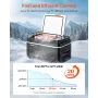 VEVOR Car Refrigerator, DC 12/24V AC100-240V Compressor Electric Cooler, -20°C to 20°C Car Fridge with APP Control, 22L Cars Fre