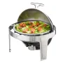 Rulle Top Chafing Dish Buffet Set, 6 Qt 2 Pack, rustfrit stål