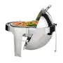 Rulle Top Chafing Dish Buffet Set, 6 Qt 2 Pack, rustfrit stål