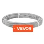 VEVOR 3,2 mm Wire Rope Kit, 12,2 m længde, 316 rustfrit stål wire kabel, 7,1 kN brudstyrke, 7 x 7 tråde konstruktion,