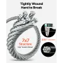 2.38 mm Wire Rope Kit, 50.3 m Length, 304 Stainless Steel Wire Cable, 2 kN Breaking Strength, 7 x 7 Strands Construction, Steel 