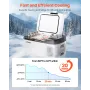 Car Refrigerator, DC 12/24V AC100-240V Compressor Electric Cooler, -20°C to 20°C Car Fridge with APP Control, 15L Cars Freezer f