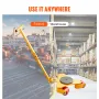 Machinery Skate Dolly, 6614 LBS/3T Industrial Machinery Mover with Handle, Carbon Steel Machinery Moving Skate with 3 360° Swive