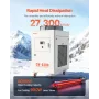 Industrial Water Chiller, 8000W, Industrial Water Cooler Cooling System with Compressor, 70 L/min Max Flow Rate, 40L Tank Capaci