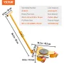 Machinery Skate Dolly, 6614 LBS/3T Industrial Machinery Mover with Handle, Carbon Steel Machinery Moving Skate with 3 360° Swive