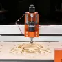 CNC Router Machine, 100W Spindle, 3-Axis Wood Engraving Milling Machine, with 400 x 400 x 95 mm Working Area, Linear Rail, Alumi