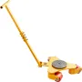 Machinery Skate Dolly, 6614 LBS/3T Industrial Machinery Mover with Handle, Carbon Steel Machinery Moving Skate with 3 360° Swive