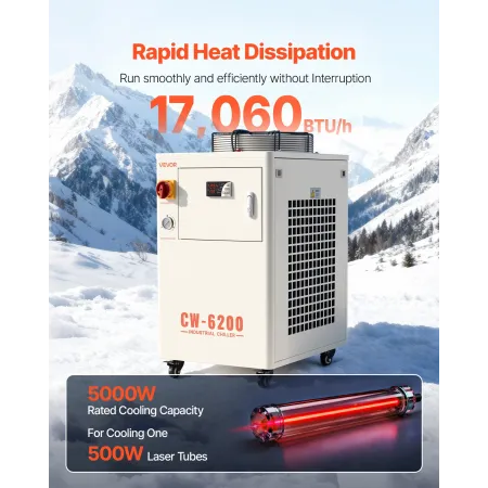 Industrial Water Chiller, 5000W, Industrielt Vandkøler