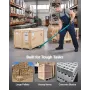 Prylever Bar, 4 T Weight Capacity, 1.4 m Carbon Steel Handle Lever Dolly, Pry Lever Bar with Wheels for Large Pallets, Heavy Ite