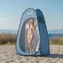 VEVOR Pop up Shower Tent, Instant Portable Privacy Tent Changing Room with Ground Stakes, Ropes, and Carry Bag, 190T Polyester w