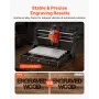 3018 CNC Router Machine, 60W Spindle, 3-Axis Wood Engraving Milling Machine, with 300 x 180 x 40 mm Working Area, Offline Contro
