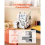 Serger Overlock Sewing Machine, 1250 Stitches Per Minute, 3 and 4 Thread Capability, with LED Light and Strong Suction Feet, Hea