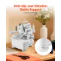 Serger Overlock Sewing Machine, 1250 Stitches Per Minute, 3 and 4 Thread Capability, with LED Light and Strong Suction Feet, Hea