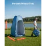 Pop up Shower Tent, Instant Portable Privacy Tent Changing Room with Shower Bag, Ground Stakes, Ropes, Carry Bag, 190T Polyester