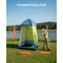VEVOR Camping Shower Tent, 1 Room, Portable Privacy Tent Changing Room with Ground Stakes, Ropes, Carry Bag, and Steel Poles, 20