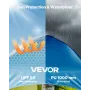 VEVOR Camping Shower Tent, 1 Room, Portable Privacy Tent Changing Room with Ground Stakes, Ropes, Carry Bag, and Steel Poles, 20