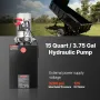 15 L Hydraulic Power Unit, Single Acting Dump Trailer Pump, 22 MPa Max Relief Pressure & 3.4 L/min Flow Rate, DC 12V Hydraulic P