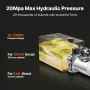 15 L Hydraulic Power Unit, Single Acting Dump Trailer Pump, 22 MPa Max Relief Pressure & 3.4 L/min Flow Rate, DC 12V Hydraulic P
