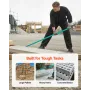 Prylever Bar, 907 kg Weight Capacity, 1.3 m Heavy Duty Carbon Steel Handle Pry Lever Bar, 1.4 m Long Crowbar for Concrete, Demol