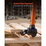 Pallet Buster Tool, 1.1 m Carbon Steel Handle Wrecking Pry Bar, 907 kg Weight Capacity, Heavy Duty Deck Board Removal Tool, Brea