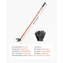 Pallet Buster Tool, 1.1 m Carbon Steel Handle Wrecking Pry Bar, 907 kg Weight Capacity, Heavy Duty Deck Board Removal Tool, Brea