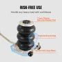 Triple Bag Air Jack 3 ton/6600 lbs Pneumatisk Jack til bil SUV