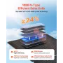 VEVOR 30W Foldable Solar Panel Charger, 16BB N-Type Monocrystalline Solar Panel 24% Efficiency, Ultra-Light Portable with USB-A,
