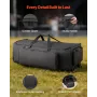 Drum Hardware Bag with Wheels, 1680D, Drum Set Equipment Carry Bag, Carrying Case with Sturdy Handle, Durable Zipper, Smooth PVC