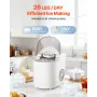 VEVOR Countertop Ice Maker, 7 Cubes Ready in 6 Mins, 11.8 kg per Day, Self-Cleaning Portable Machine with Ice Scoop, Ice-Making 