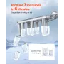 VEVOR ismaskine til bordplade, 7 terninger klar på 6 minutter, 11,8 kg pr. dag, selvrensende bærbar maskine med isske,