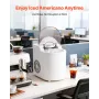 VEVOR Countertop Ice Maker, 7 Cubes Ready in 6 Mins, 11.8 kg per Day, Self-Cleaning Portable Machine with Ice Scoop, Ice-Making 