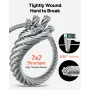 2 mm Wire Rope Kit, 35.1 m Length, 304 Stainless Steel Wire Cable, 2 kN Breaking Strength, 7 x 7 Strands Construction, Steel Cab