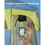 campingbrusetelt, 2-værelses bærbart privatlivstelt