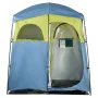 Camping Shower Tent, 2-Room Portable Privacy Tent Changing Room with Shower Bag, Ground Stakes, Ropes, Carry Bag, and Support Po