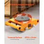 4PCS Machinery Skate Dolly, 26455 lbs/12t Industrial Machinery