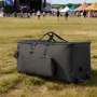 Electronic Drum Kit Bag, 600D, Padded Drum Bag with Wheels, Large 920 x 420 x 410 mm Interior, Lightweight Travel Case with Deta