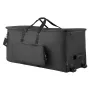 Electronic Drum Kit Bag, 600D, Padded Drum Bag with Wheels, Large 920 x 420 x 410 mm Interior, Lightweight Travel Case with Deta