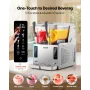 VEVOR Slushie Machine, 3L/100oz x 2 Tank Slushy Machine for Home, No Ice Needed Frozen Drink Maker, Margarita Maker with Self-Cl