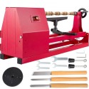 Wood Lathe, Woodturning Lathe 14 Inch x 20 Inch , 4 Speeds 1100/1600/2300/3400 RPM Small Wood Lathe, 220V 400W Wood Turning