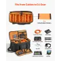 Rolling DJ Cable Bag, 1680D, Polstret File Gig Bag med hjul, 6