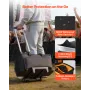 VEVOR Rolling DJ Cable Bag, 1680D, Polstret File Gig Bag med hjul, 6 Aftagelig skillevæg, Rejseopbevaring Musik Gear Case, til