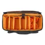 Rolling DJ Cable Bag, 1680D, Padded File Gig Bag with Wheels, 6 Detachable Divider, Travel Storage Music Gear Case, for Professi
