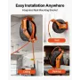 Retractable Air Hose Reel, 15m x 9.5mm Hybrid Air Hose Max 300PSI, Auto Rewind Air-Compressor Hoses Reel with 1.52m Lead in, Cei