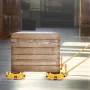 4PCS Machinery Skate Dolly, 11999.8 kg Industrial Machinery Mover, Heavy Duty Carbon Steel Machinery Moving Skate & 4 Carbon Ste