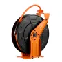 Retractable Air Hose Reel, 15m x 9.5mm Hybrid Air Hose Max 300PSI, Auto Rewind Air-Compressor Hoses Reel with 1.52m Lead in, Cei