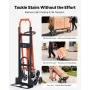 VEVOR 3 in 1 Industrial Convertible Stair Climbing Cart, 350 kg Max Load, Folding Hand Truck Dolly with Handle & Wheels, Stair C