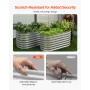 VEVOR Metal Raised Garden Bed, 1.2 x 0.6 x 0.6 m Oval Outdoor Galvanized Planter Garden Box, Open Bottom Design, Large Planter R