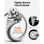 3,2 mm wirereb, 152 m længde, 316 rustfrit ståltrådskabel med