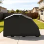 Motorcycle Storage Shelter with Security Lock, 600D Oxford Flip-Up Garage Tent, Heavy-Duty All-Weather Motorcycle Cover with Ven
